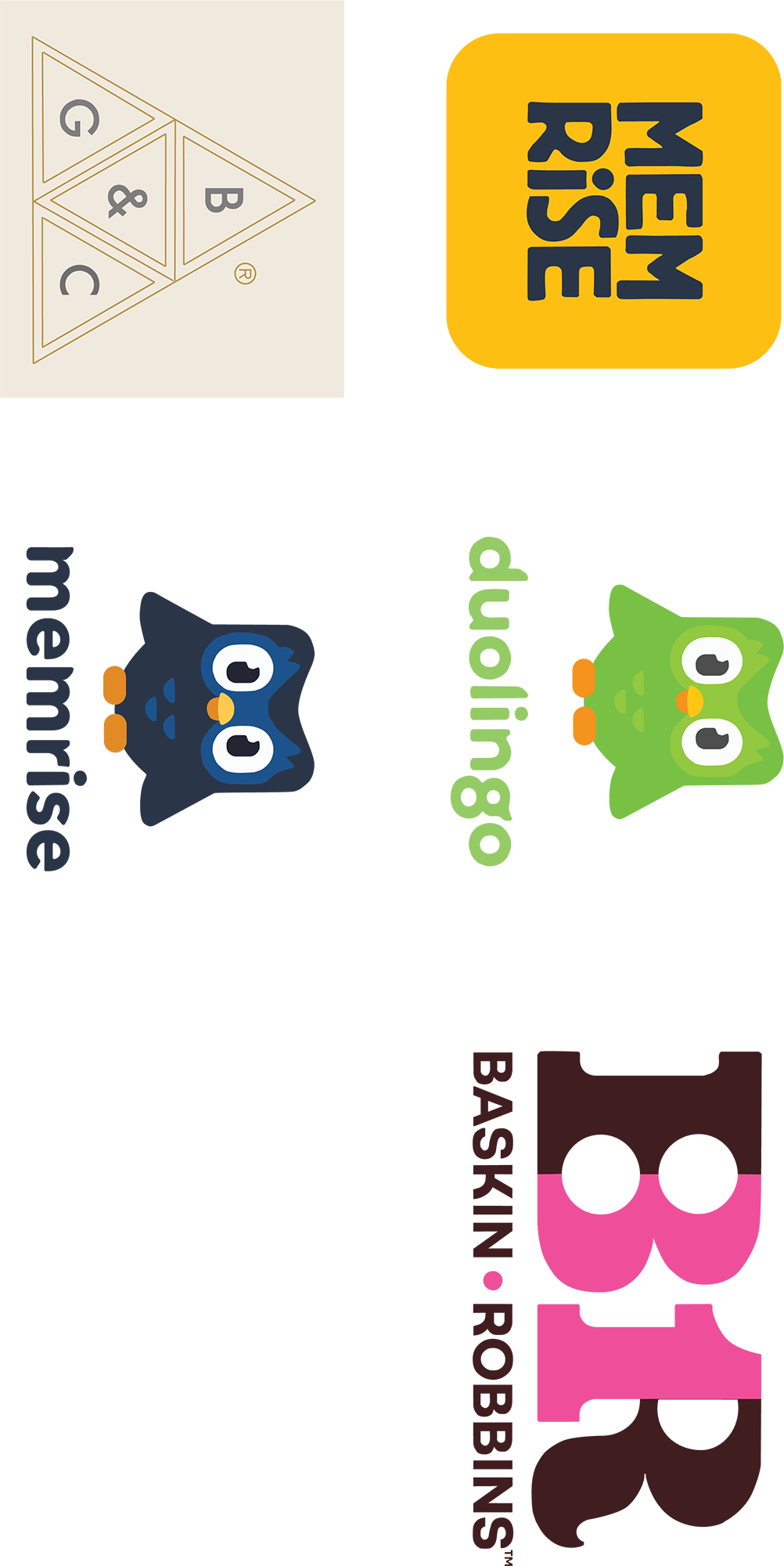 Collection of logos illustrated in Adobe Illustrator